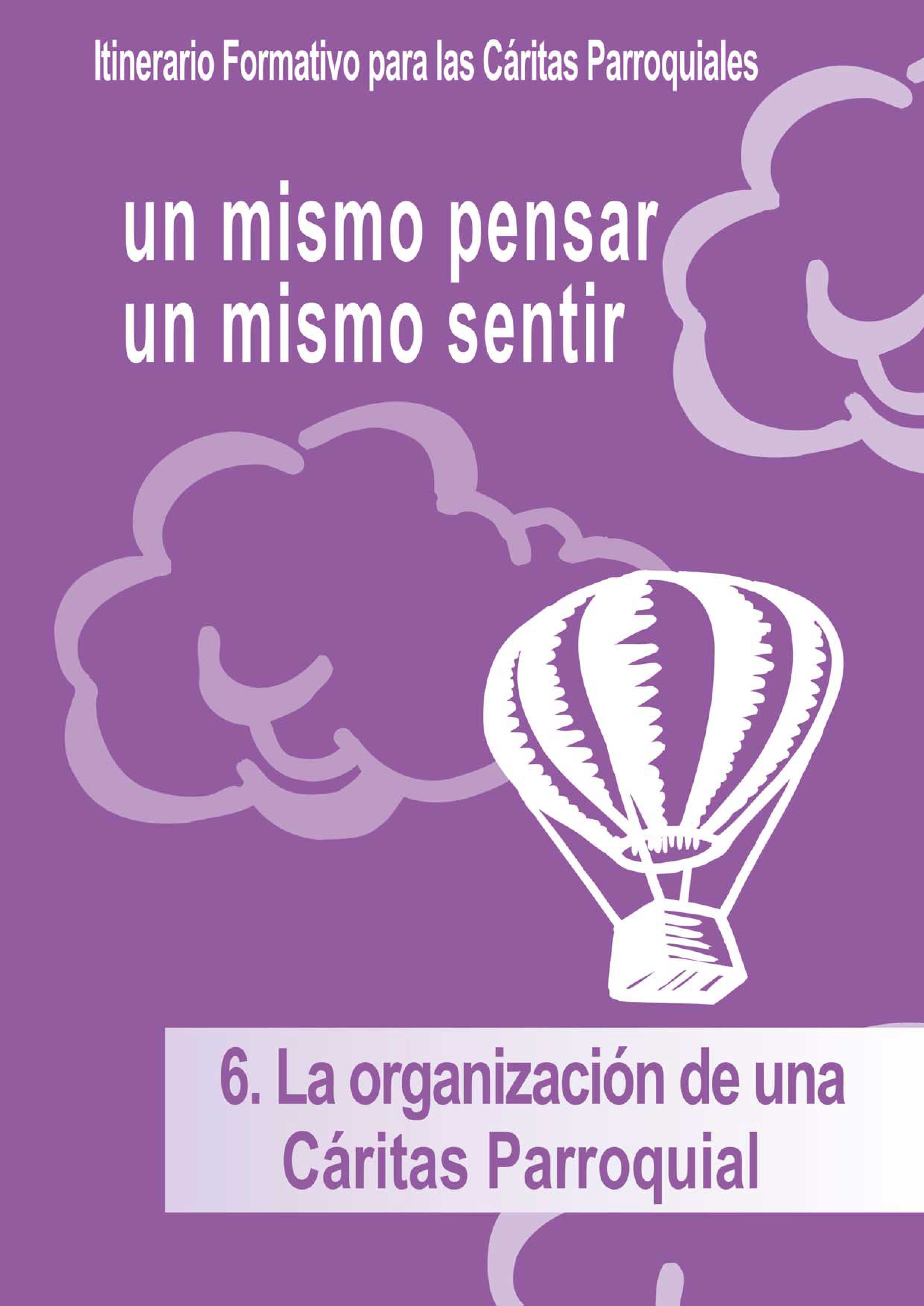 Portada cuaderno La organización de una Cáritas parroquial.