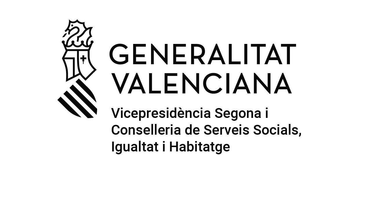 Logo Vicepresidència 2 i Conselleria de Serveis Socials, Igualtat i Habitatge.