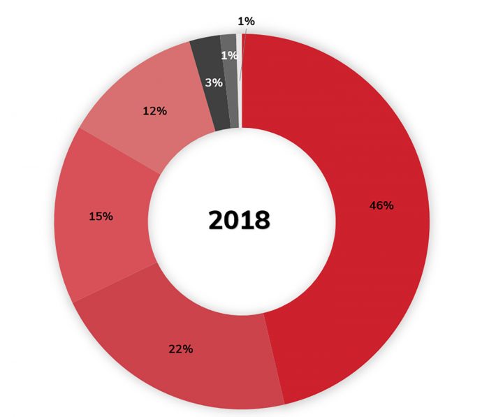 Grafico de financiación 2018.
